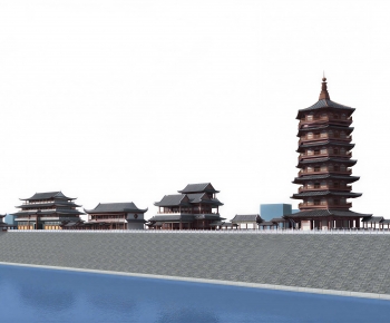 Chinese Style Ancient Architectural Buildings-ID:234900954