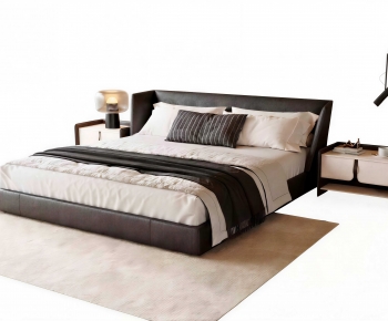 Modern Double Bed-ID:795511014