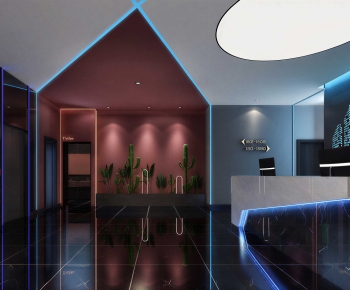 Modern Office Reception Desk-ID:773200999