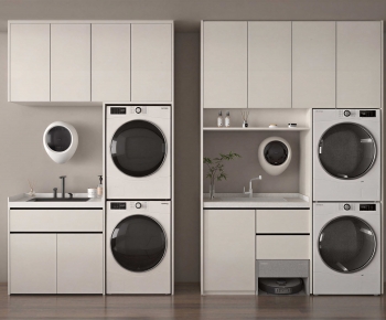 Modern Laundry Cabinet-ID:807715895
