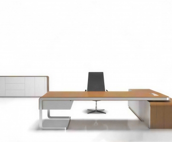 Modern Office Desk And Chair-ID:669479473