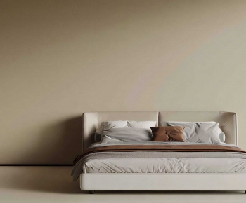 Modern Double Bed-ID:705590011