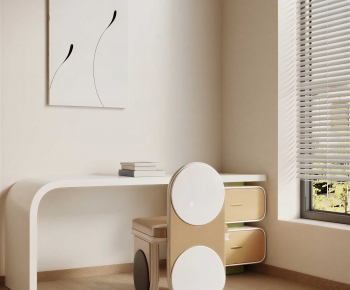 Modern Computer Desk And Chair-ID:236671928