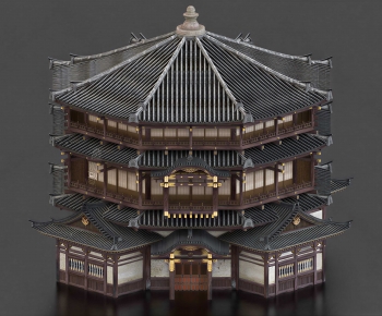 Chinese Style Ancient Architectural Buildings-ID:462379585