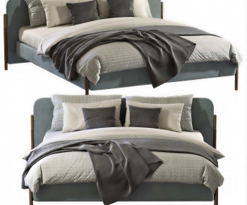 Modern Double Bed-ID:771426923
