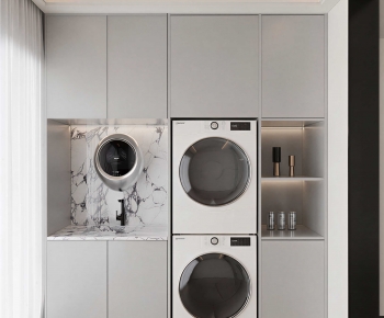 Modern Balcony Laundry Room-ID:318142894