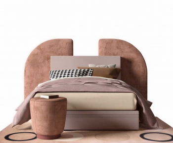 Modern Double Bed-ID:317955027