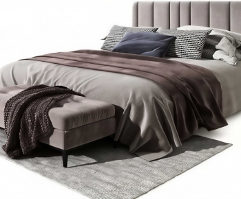 Modern Double Bed-ID:247752901