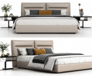 Modern Double Bed-ID:610797883