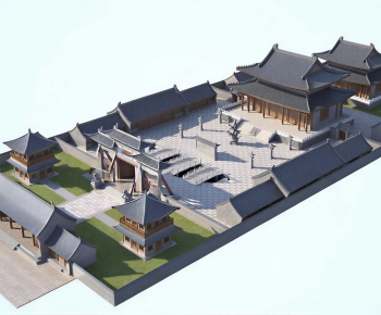 Chinese Style Ancient Architectural Buildings-ID:685520272