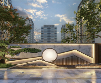 New Chinese Style Rockery Waterscape-ID:669877051