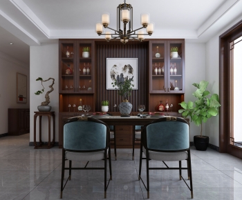 New Chinese Style Dining Room-ID:583851107