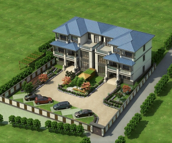 New Chinese Style Residential Building-ID:581237089