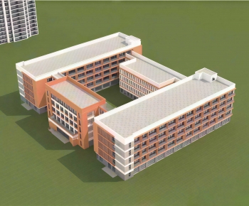 Modern School Building-ID:599617009