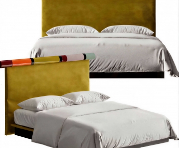 Modern Double Bed-ID:556587933