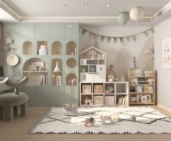 Modern Children's Room Activity Room-ID:308840993