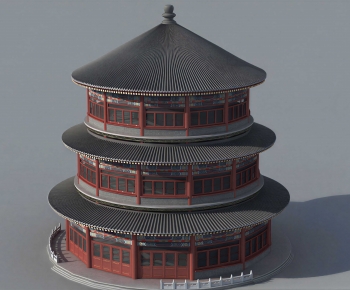 Chinese Style Ancient Architectural Buildings-ID:702402117