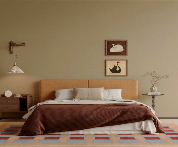 Modern Double Bed-ID:337620022