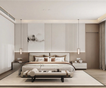 New Chinese Style Bedroom-ID:134851935