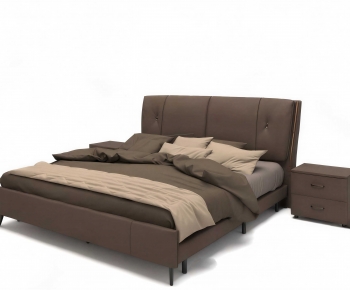 Modern Double Bed-ID:396219027