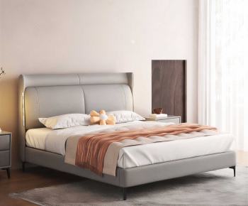 Modern Double Bed-ID:263480907