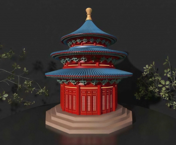 Chinese Style Ancient Architectural Buildings-ID:126138934