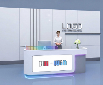 Modern Reception Desk-ID:281914003