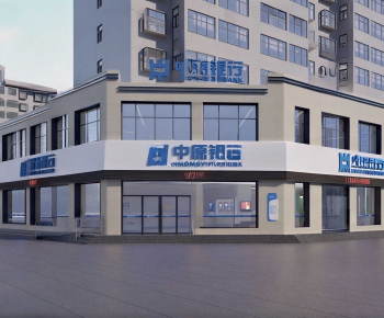 Modern Facade Element-ID:401592976