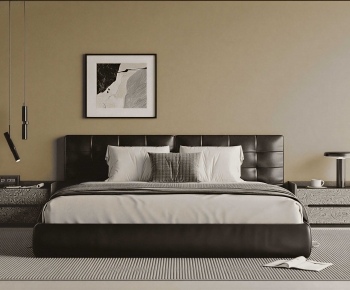 Modern Double Bed-ID:141172891