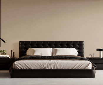 Modern Double Bed-ID:214994911