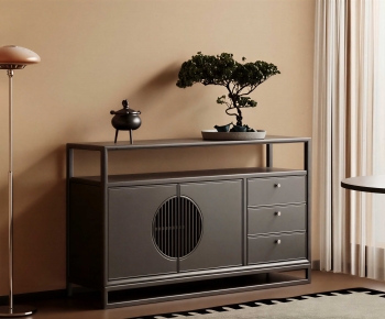 New Chinese Style Entrance Cabinet-ID:676469829
