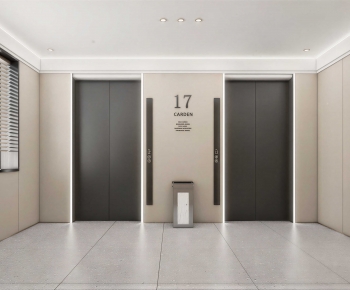 Modern Office Elevator Hall-ID:361704112