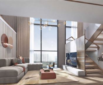 Modern A Living Room-ID:678019054