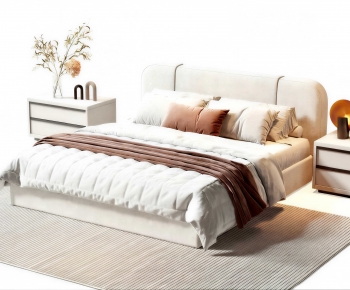 Modern Double Bed-ID:369858985