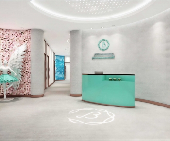 Modern Office Reception Desk-ID:417845013