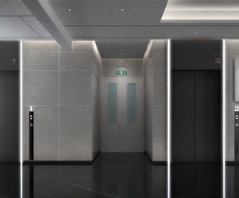 Modern Office Elevator Hall-ID:467236043