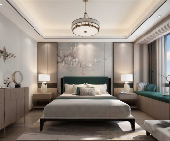 New Chinese Style Bedroom-ID:609775079