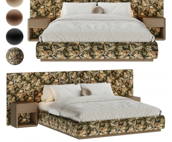 Modern Double Bed-ID:740685949