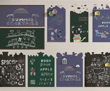 Modern Blackboard/whiteboard-ID:952780969