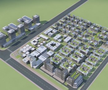 Modern Architectural Bird's-eye View Planning-ID:852933881