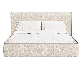 Modern Double Bed-ID:738591915