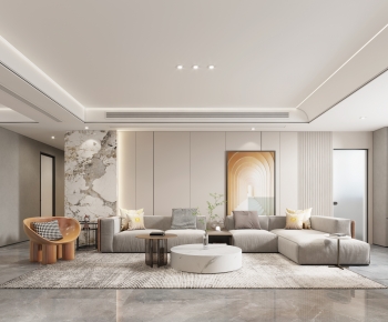 Modern A Living Room-ID:596427927