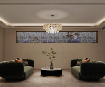 Modern A Living Room-ID:979900445