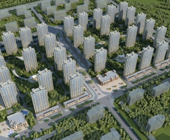 Modern Architectural Bird's-eye View Planning-ID:341978071