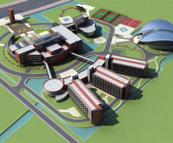 Modern School Building-ID:462435016