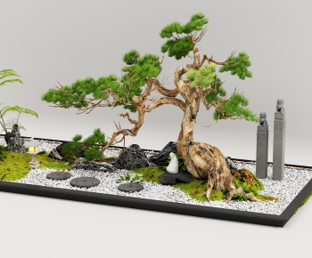 New Chinese Style Plant Landscaping-ID:738893991
