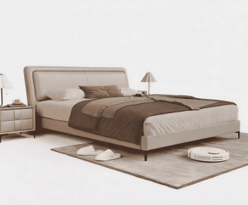 Modern Double Bed-ID:772371059