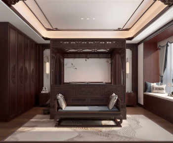 New Chinese Style Bedroom-ID:839942932