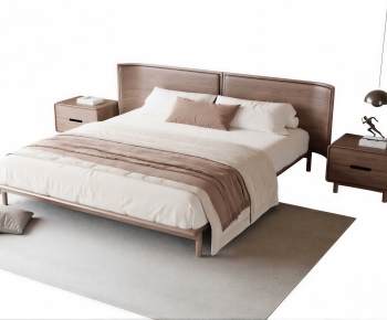Modern Double Bed-ID:505116948