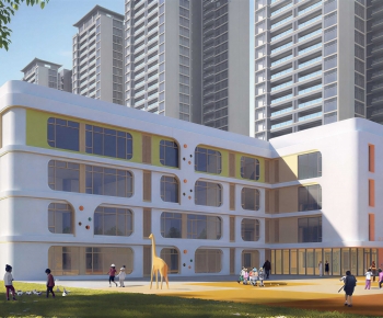 Modern School Building-ID:460791113